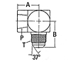 2025 Female Pipe to Male JIC Elbow